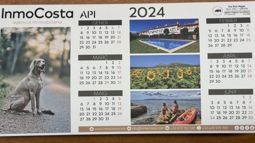Calendari Inmocosta 2023- 2024